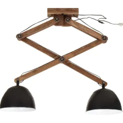 vidaXL Plafondlamp 25 W E27 29x18x85 cm zwart