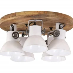 vidaXL Plafondlamp 25 W E27 50x50x25 cm wit