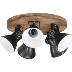 vidaXL Plafondlamp 25 W E27 50x50x25 cm zwart