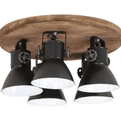 vidaXL Plafondlamp 25 W E27 50x50x25 cm zwart