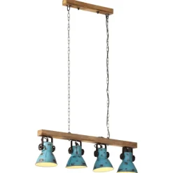 vidaXL Plafondlamp 25 W E27 90x24x111 cm verweerd blauw