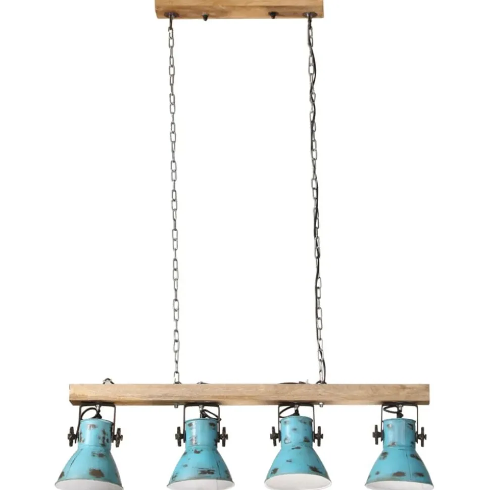 vidaXL Plafondlamp 25 W E27 90x24x111 cm verweerd blauw