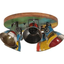 vidaXL Plafondlamp 25 W E27 50x50x25 cm meerkleurig