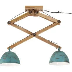 vidaXL Plafondlamp 25 W E27 29x18x85 cm verweerd blauw