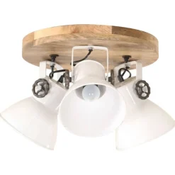 vidaXL Plafondlamp industrieel 25 W E27 42x27 cm wit