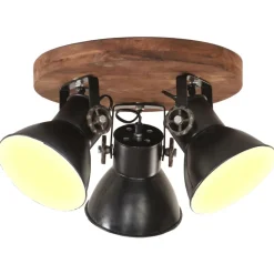 vidaXL Plafondlamp industrieel 25 W E27 42x27 cm zwart