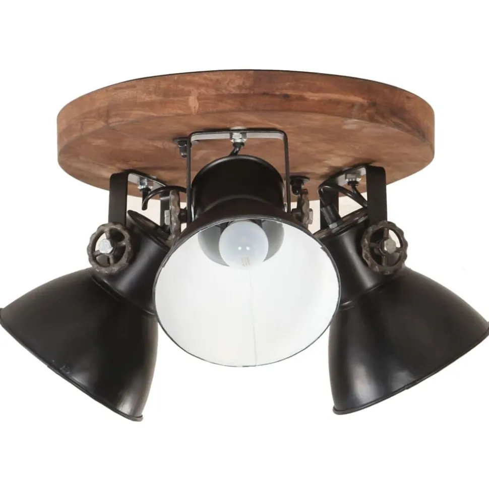 vidaXL Plafondlamp industrieel 25 W E27 42x27 cm zwart