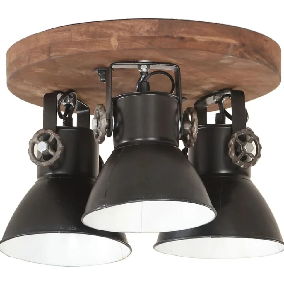 vidaXL Plafondlamp industrieel 25 W E27 42x27 cm zwart