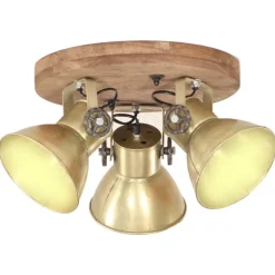 vidaXL Plafondlamp industrieel 25 W E27 42x27 cm messingkleurig