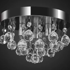 vidaXL Plafondlamp kroonluchterontwerp kristal chroom