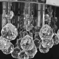 vidaXL Plafondlamp kroonluchterontwerp kristal chroom