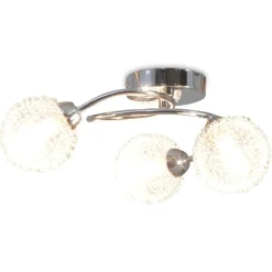 vidaXL Plafondlamp met 3 LED-lampen G9 120 W