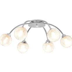 vidaXL Plafondlamp met 6 LED-lampen G9 240 W