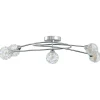 vidaXL Plafondlamp met gaasdraadkapjes 5xG9