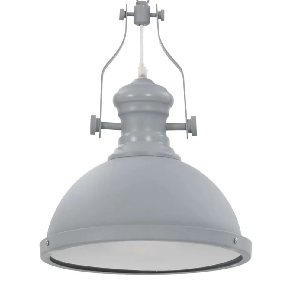 vidaXL Plafondlamp rond E27 grijs