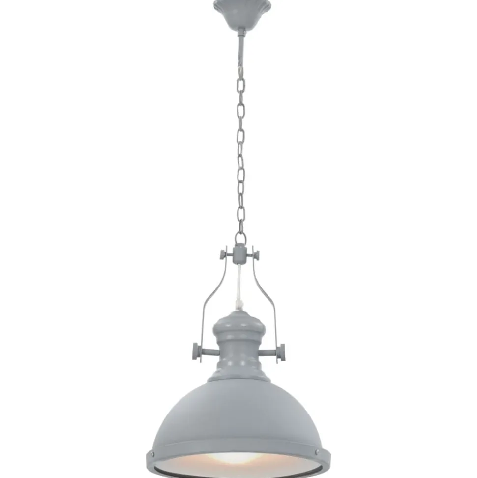vidaXL Plafondlamp rond E27 grijs