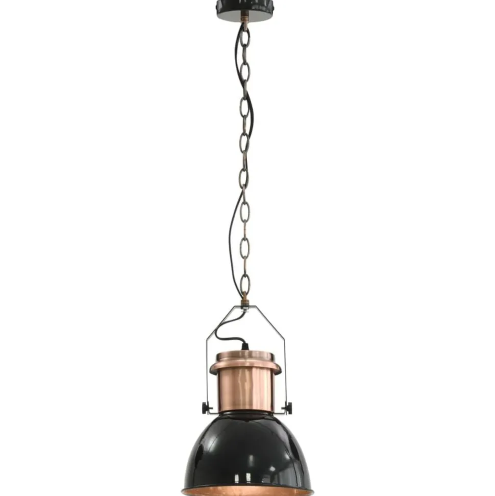 vidaXL Plafondlampen 2 st rond E27 zwart