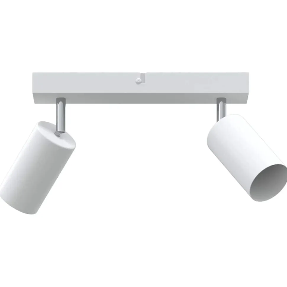 vidaXL Plafondspot met schijnwerpers Wit 26 x 6 x 16 cm Metaal