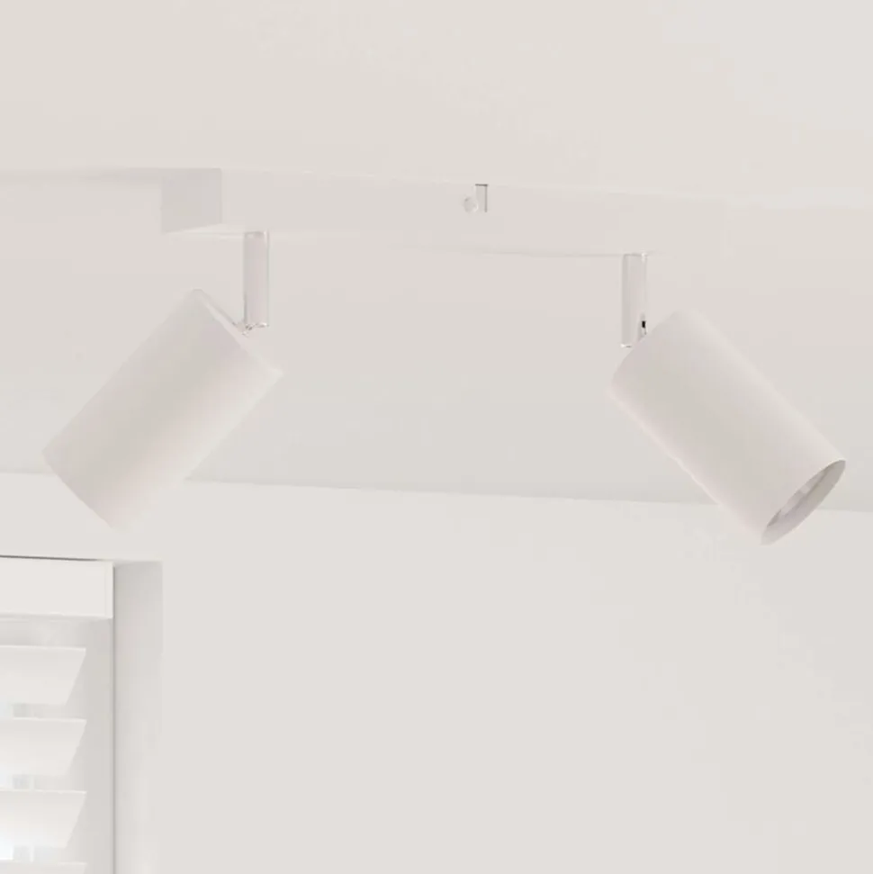 vidaXL Plafondspot met schijnwerpers Wit 26 x 6 x 16 cm Metaal