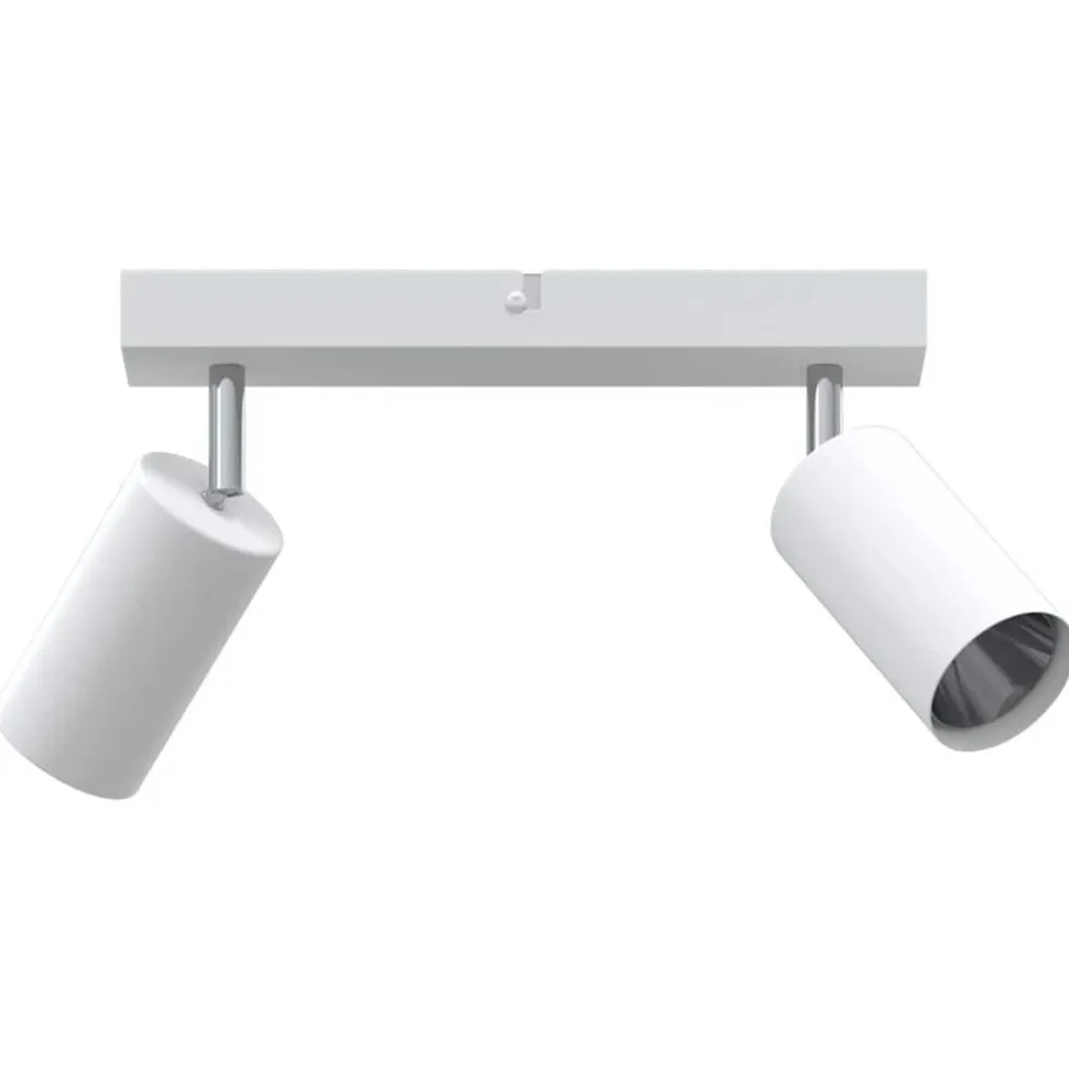 vidaXL Plafondspot met schijnwerpers Wit 26 x 6 x 16 cm Metaal
