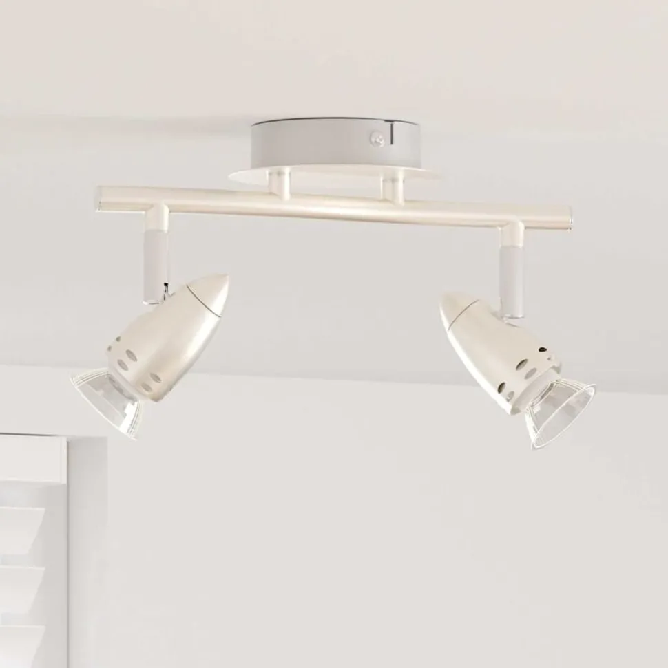 vidaXL Plafondspot met schijnwerpers Nikkel 27 x 10 x 12 cm Metaal
