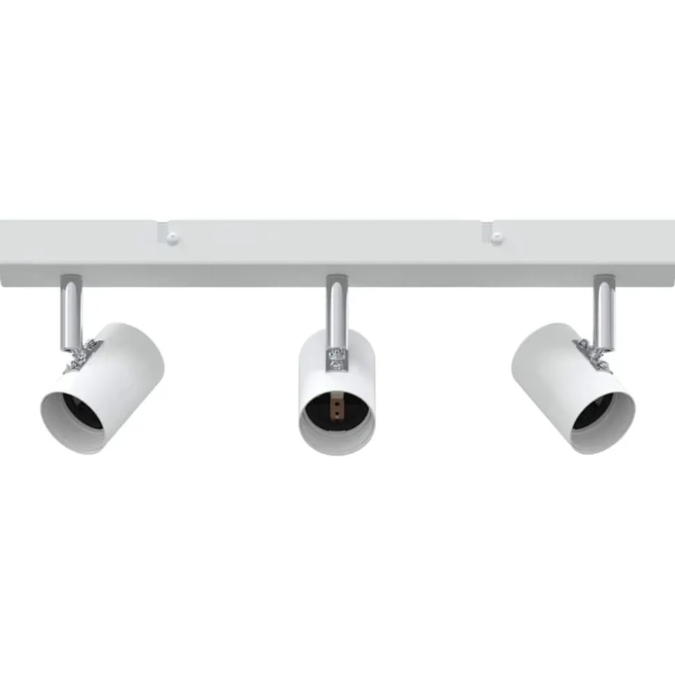 vidaXL Plafondspot met schijnwerpers Wit 38 x 6,5 x 11,5 cm Metaal
