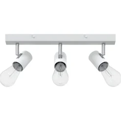 vidaXL Plafondspot met schijnwerpers Wit 38 x 6,5 x 11,5 cm Metaal