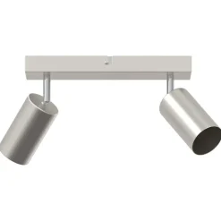 vidaXL Plafondspot met schijnwerpers Nikkel 26 x 6 x 16 cm Metaal