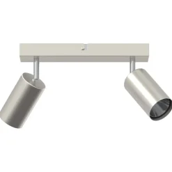 vidaXL Plafondspot met schijnwerpers Nikkel 26 x 6 x 16 cm Metaal