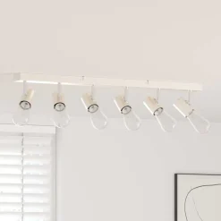 vidaXL Plafondspot met schijnwerpers Nikkel 73 x 6,5 x 11,5 cm Metaal