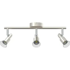 vidaXL Plafondspot met schijnwerpers Nikkel 39 x 10,5 x 10,5 cm Staal