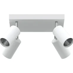 vidaXL Plafondspot met schijnwerpers Wit 26 x 26 x 16 cm Metaal