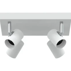 vidaXL Plafondspot met schijnwerpers Wit 26,5 x 26 x 11,5 cm Metaal