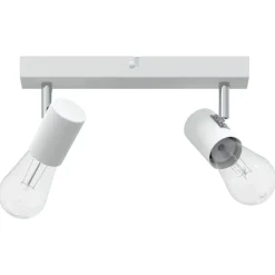 vidaXL Plafondspot met schijnwerpers Wit 26 x 6,5 x 11,5 cm Metaal