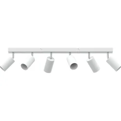 vidaXL Plafondspot met schijnwerpers Wit 73 x 6 x 16 cm Metaal