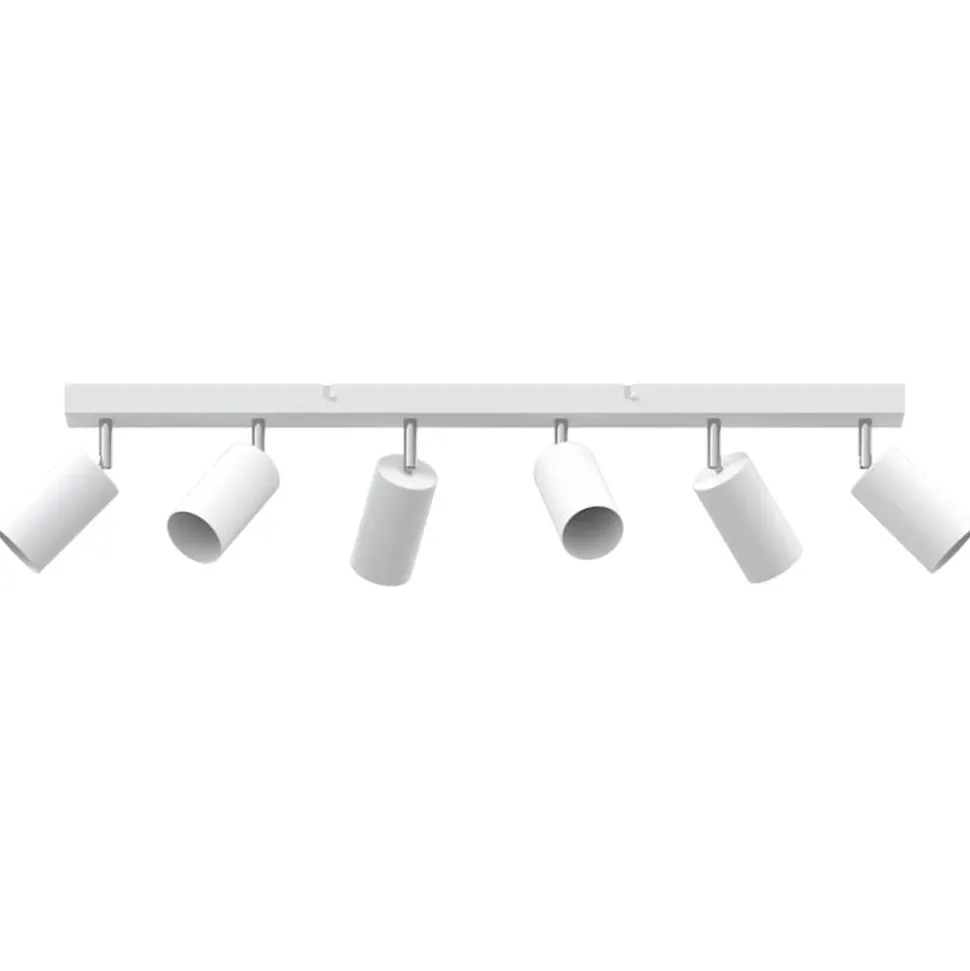vidaXL Plafondspot met schijnwerpers Wit 73 x 6 x 16 cm Metaal
