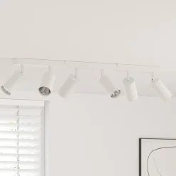 vidaXL Plafondspot met schijnwerpers Wit 73 x 6 x 16 cm Metaal