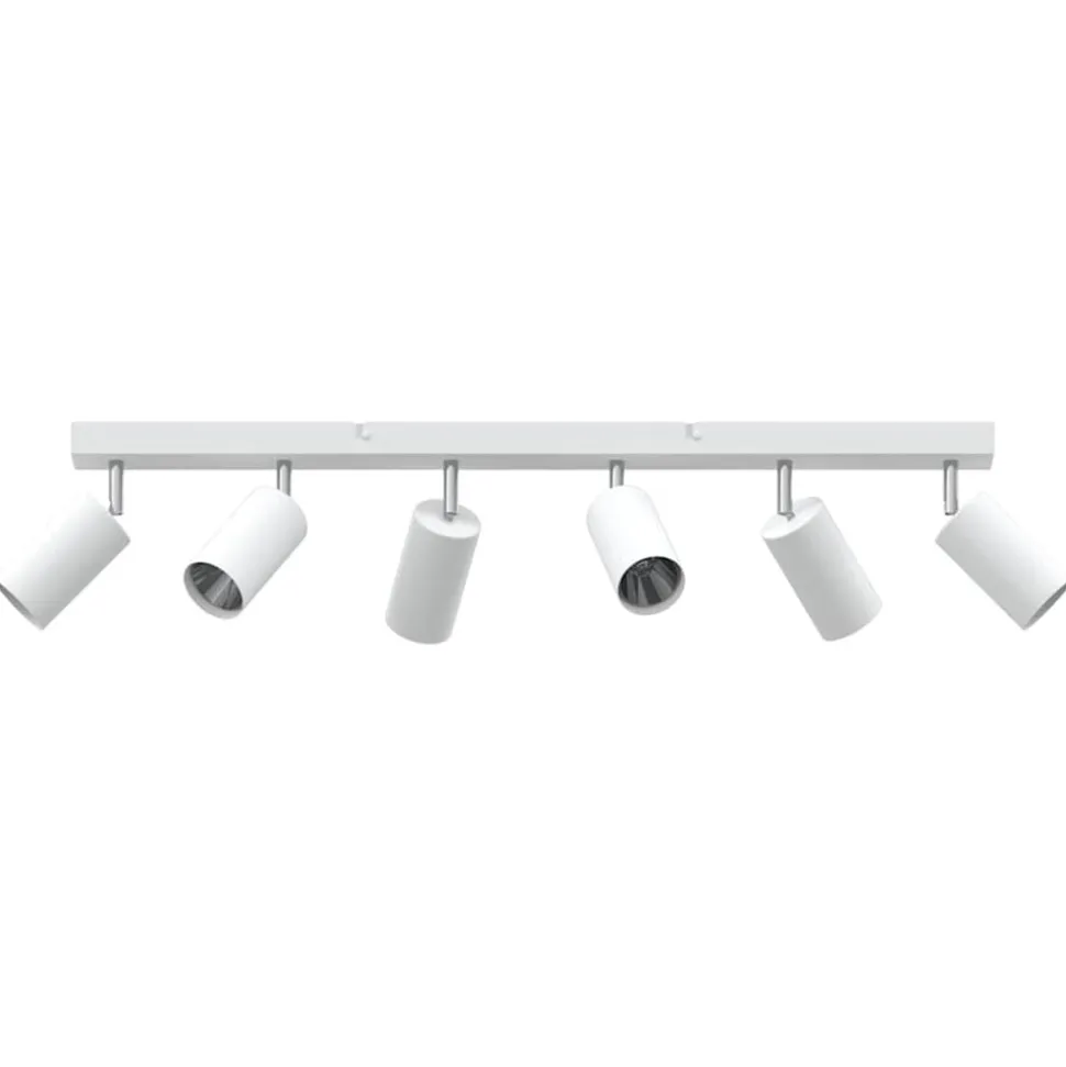 vidaXL Plafondspot met schijnwerpers Wit 73 x 6 x 16 cm Metaal