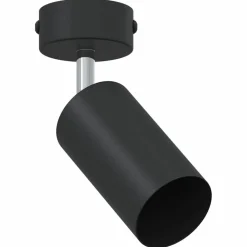 vidaXL Plafondspot met schijnwerpers Zwart 6 x 6 x 16 cm Metaal