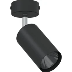 vidaXL Plafondspot met schijnwerpers Zwart 6 x 6 x 16 cm Metaal