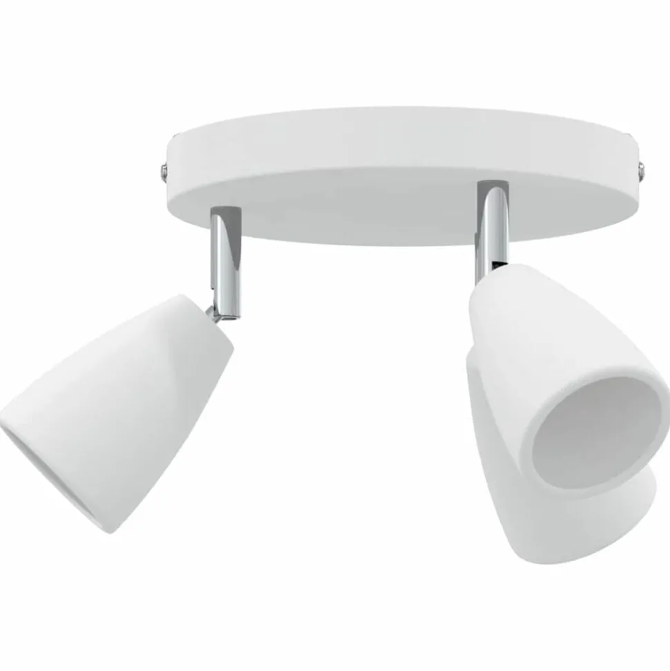 vidaXL Plafondspot met schijnwerpers Wit 19 x 19 x 14,5 cm Metaal