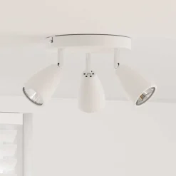 vidaXL Plafondspot met schijnwerpers Wit 19 x 19 x 14,5 cm Metaal