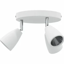 vidaXL Plafondspot met schijnwerpers Wit 19 x 19 x 14,5 cm Metaal