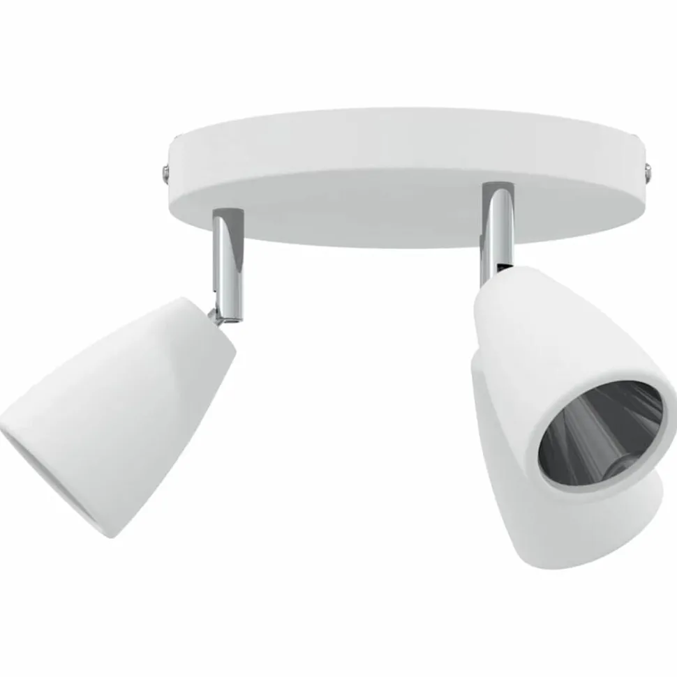 vidaXL Plafondspot met schijnwerpers Wit 19 x 19 x 14,5 cm Metaal