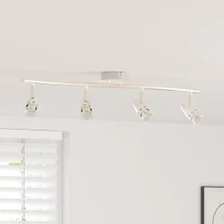 vidaXL Plafondspot met schijnwerpers Nikkel 27 x 10 x 12 cm Metaal