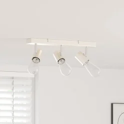 vidaXL Plafondspot met schijnwerpers Nikkel 38 x 6,5 x 11,5 cm Metaal