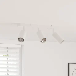 vidaXL Plafondspot met schijnwerpers Wit 38 x 6 x 16 cm Metaal