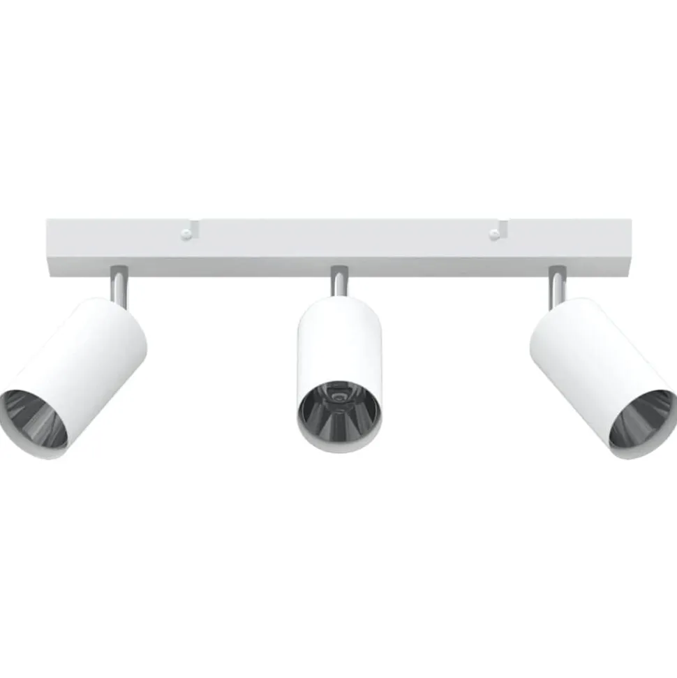 vidaXL Plafondspot met schijnwerpers Wit 38 x 6 x 16 cm Metaal