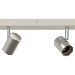 vidaXL Plafondspot met schijnwerpers Nikkel 26 x 6,5 x 11,5 cm Metaal