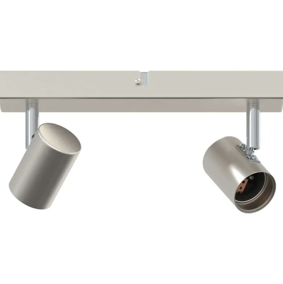 vidaXL Plafondspot met schijnwerpers Nikkel 26 x 6,5 x 11,5 cm Metaal